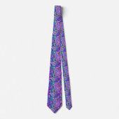 Trippy Hippy Retro Paisley Krawatte (Vorderseite)