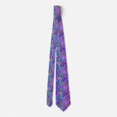 Trippy Hippy Retro Paisley Krawatte (Rückseite)