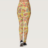 Trippy Hippy Retro Paisley Leggings (Rückseite)