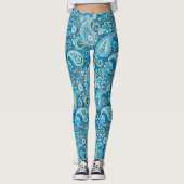 Trippy Hippy Retro Paisley Leggings (Vorderseite)