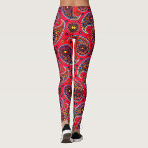 Trippy Hippy Retro Paisley Leggings