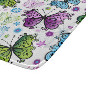 Trippy Hippy Retro Paisley Schneidebrett (Ecke)