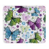 Trippy Hippy Retro Paisley Schneidebrett (Vorderseite)