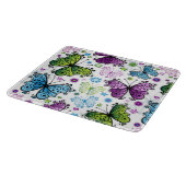 Trippy Hippy Retro Paisley Schneidebrett (Ecke)