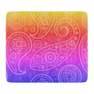 Trippy Hippy Retro Paisley Schneidebrett