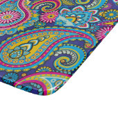 Trippy Hippy Retro Paisley Schneidebrett (Ecke)