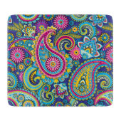 Trippy Hippy Retro Paisley Schneidebrett (Vorderseite)