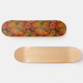 Trippy Hippy Retro Paisley Skateboard (Horizontal)