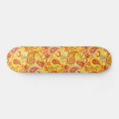 Trippy Hippy Retro Paisley Skateboard (Horizontal)