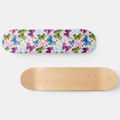 Trippy Hippy Retro Paisley Skateboard (Horizontal)