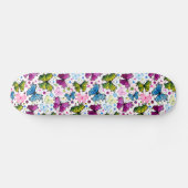 Trippy Hippy Retro Paisley Skateboard (Horizontal)