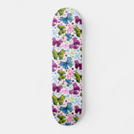 Trippy Hippy Retro Paisley Skateboard