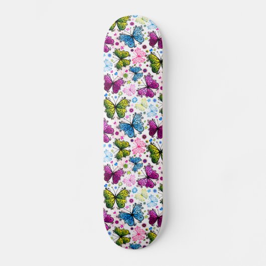 Trippy Hippy Retro Paisley Skateboard (Vorderseite)