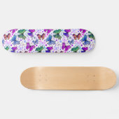 Trippy Hippy Retro Paisley Skateboard (Horizontal)