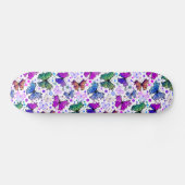 Trippy Hippy Retro Paisley Skateboard (Horizontal)