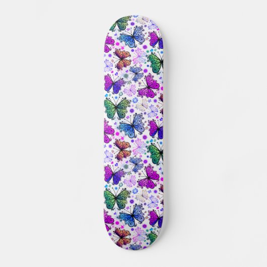 Trippy Hippy Retro Paisley Skateboard (Vorderseite)