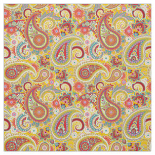 Trippy Hippy Retro Paisley Stoff