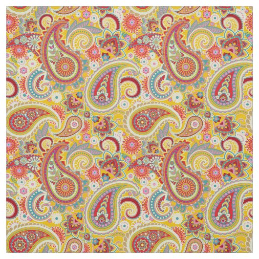 Trippy Hippy Retro Paisley Stoff (Muster)