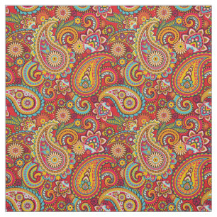 Trippy Hippy Retro Paisley Stoff
