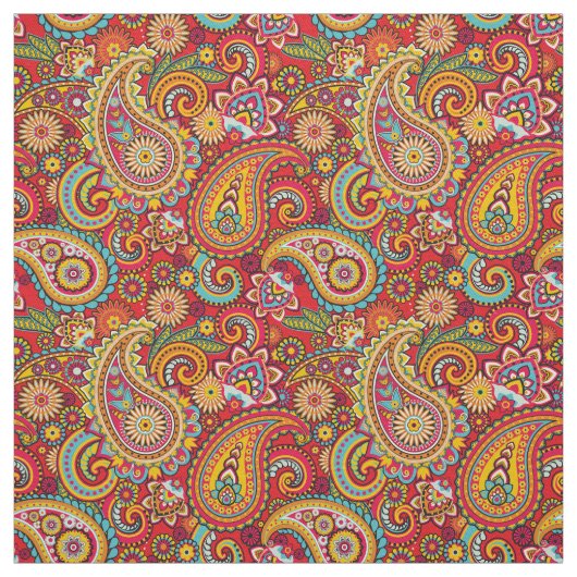 Trippy Hippy Retro Paisley Stoff (Muster)
