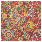 Trippy Hippy Retro Paisley Stoff (Nahaufnahme)