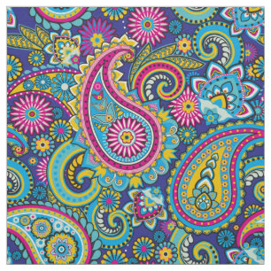 Trippy Hippy Retro Paisley Stoff