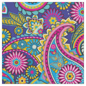 Trippy Hippy Retro Paisley Stoff (Nahaufnahme)