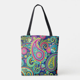 Trippy Hippy Retro Paisley Tasche