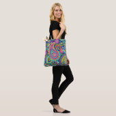 Trippy Hippy Retro Paisley Tasche (Am Model)