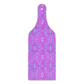 Trippy Hot Pink und Aqua Blue Abstrakt Pattern Schneidebrett (Vorderseite)