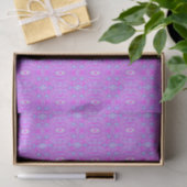 Trippy Hot Pink und Aqua Blue Abstrakt Pattern Seidenpapier (Geschenk)
