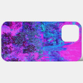 Trippy Hot Pink und Blue Impressionistic Landschaf Case-Mate iPhone Hülle (Rückseite (Horizontal))