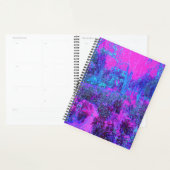 Trippy Hot Pink und Blue Impressionistic Landschaf Planer (Anzeige)