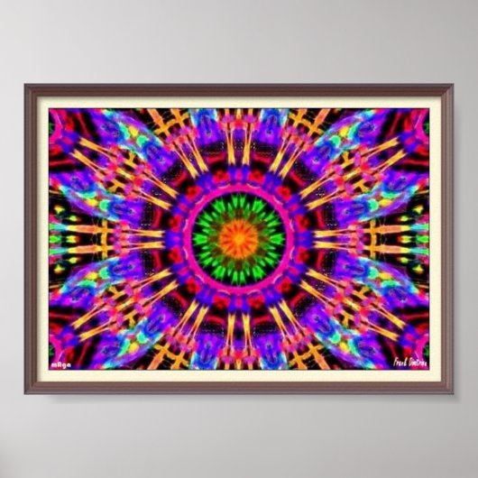 Trippy Kaleidoscopic Poster (Vorne)