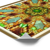 Trippy Keleidoscopic Poster (Ecke)