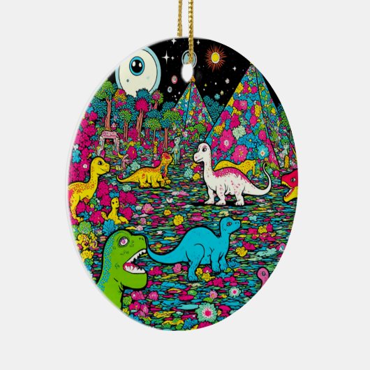 Trippy Keramik Ornament (Rechts)