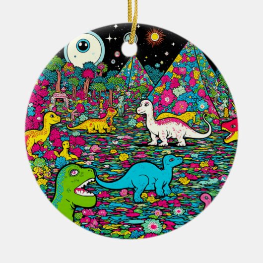 Trippy Keramik Ornament (Vorne)