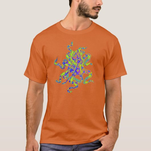 Trippy Krake T-Shirt (Vorderseite)