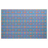 Trippy-Krawatte Retro Blue & Orange Stoff (Yard (91,4 cm))