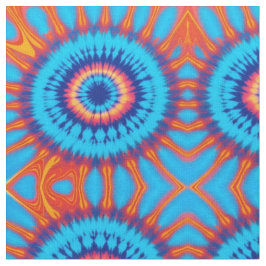 Trippy-Krawatte Retro Blue & Orange Stoff
