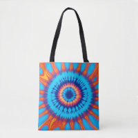 Trippy-Krawatte Retro Blue & Orange