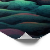 Trippy-Kreatur mit psychedelischem Muster Poster (Ecke)