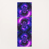 Trippy Lila Black Spiral Mermaid Yogamatte (Vorderseite)