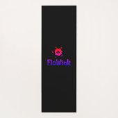 Trippy Lila Black Spiral Mermaid Yogamatte (Rückseite)