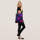 Trippy Lila Spiral Funky Tasche (Am Model)