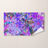 Trippy-Lila und Magenta-farbene Wildblumen Handtuch (Handtuch)