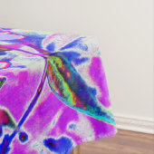 Trippy-Lila und Magenta-farbene Wildblumen Tischdecke (Beispiel)