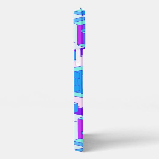 Trippy Lilac und Blue Phone Case iPhone Hülle (Rechte Seite)