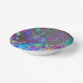 Trippy Lime Green und Lila Garden Sunrise Pappteller (Gewinkelt)