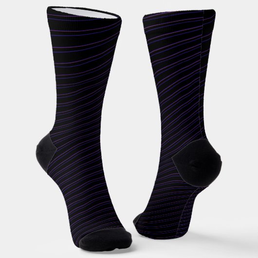 Trippy Lines Socken (Gewinkelt)